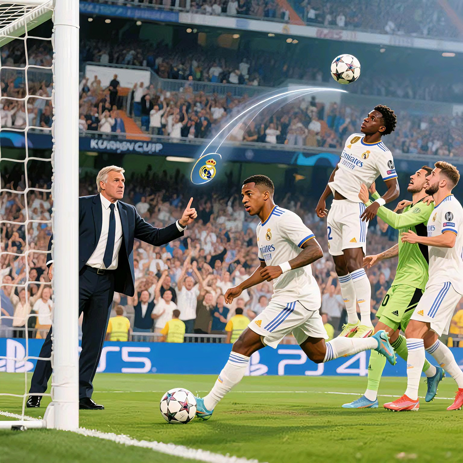 皇马主场大胜，继续保持追赶领头羊